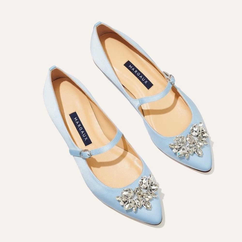 Micaela x Margaux - The Mary Jane in Aster Satin